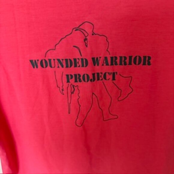 NWT Women's Under Armour Loose Fit Wounded Warrior Project Top, Salmon, XL - Picture 4 of 6
